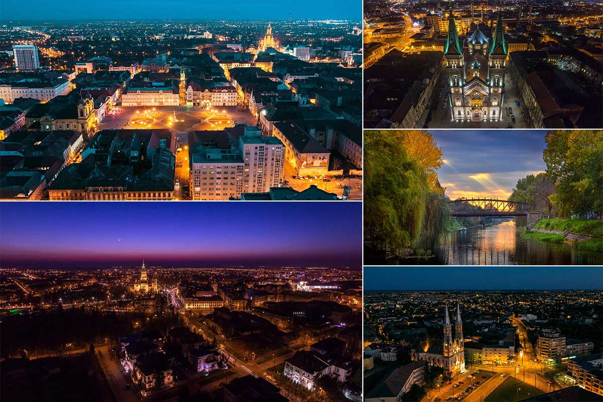Timișoara | Capitală Europeană a Culturii 2023 pe timp de noapte